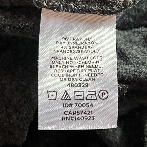 Loft Gray Pullover Hoodie w/ 3/4 Sleeves - Size XL - Picture 7 of 7